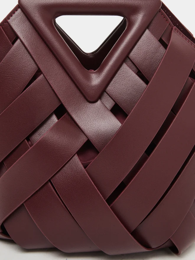 ستايلي حقيبة يد منسوجة برباط